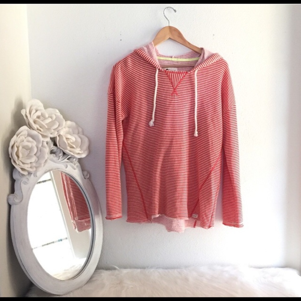 Billabong Striped Hoodie Sweatshirt